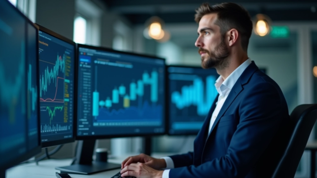 Écran d'ordinateur affichant des courbes de croissance et des statistiques de tendance sur les immatriculations avec plusieurs indicateurs colorés